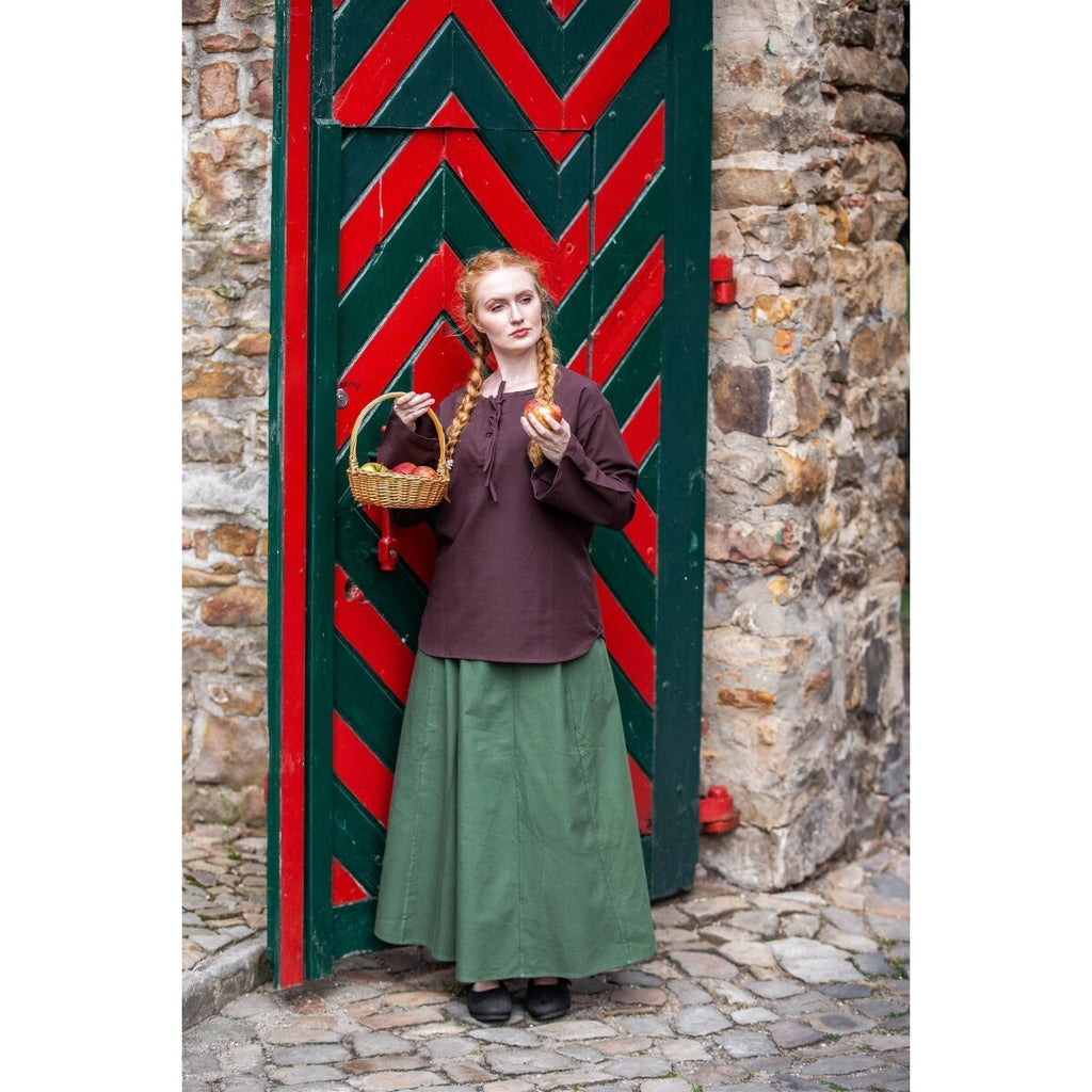 Image produit Blouse médiévale Tilda marron