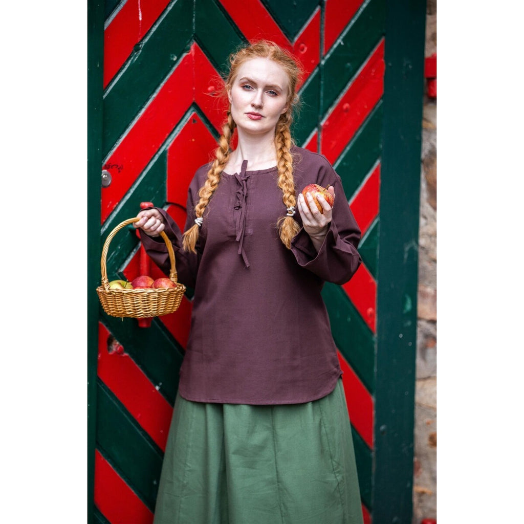 Image produit Blouse médiévale Tilda marron