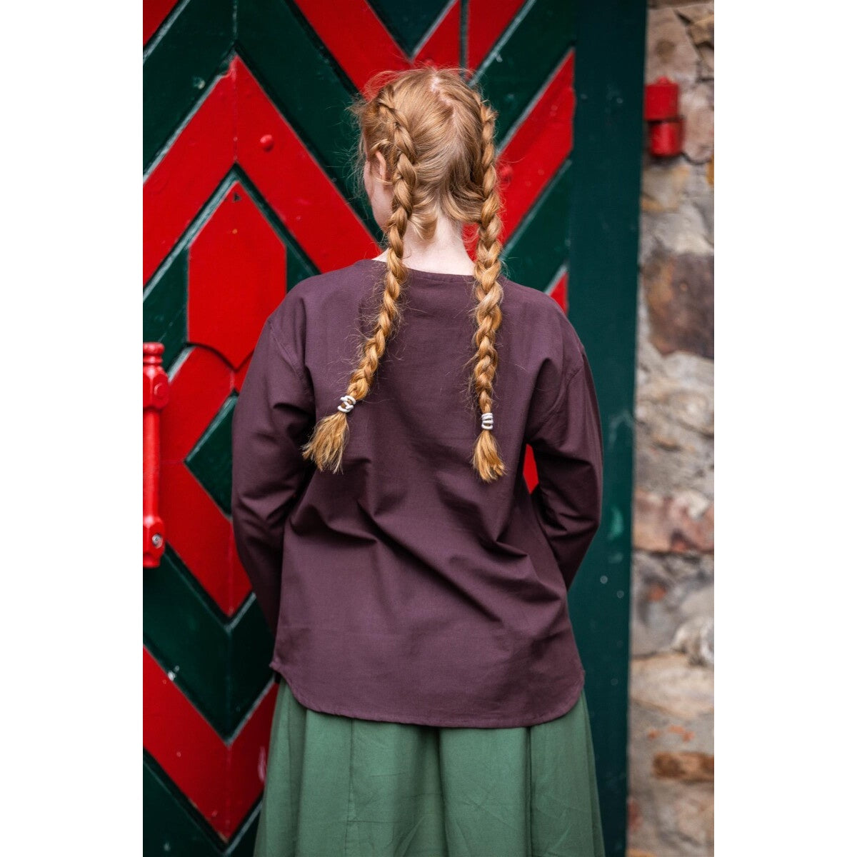 Image produit Blouse médiévale Tilda marron