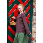 Image produit Blouse médiévale Tilda marron