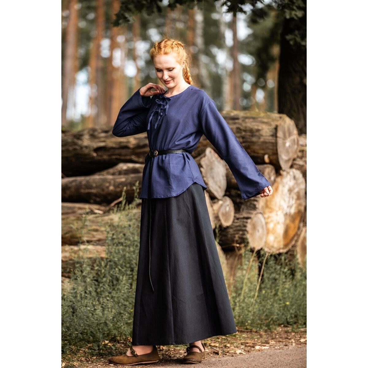 Image produit Blouse médiévale Tilda bleu