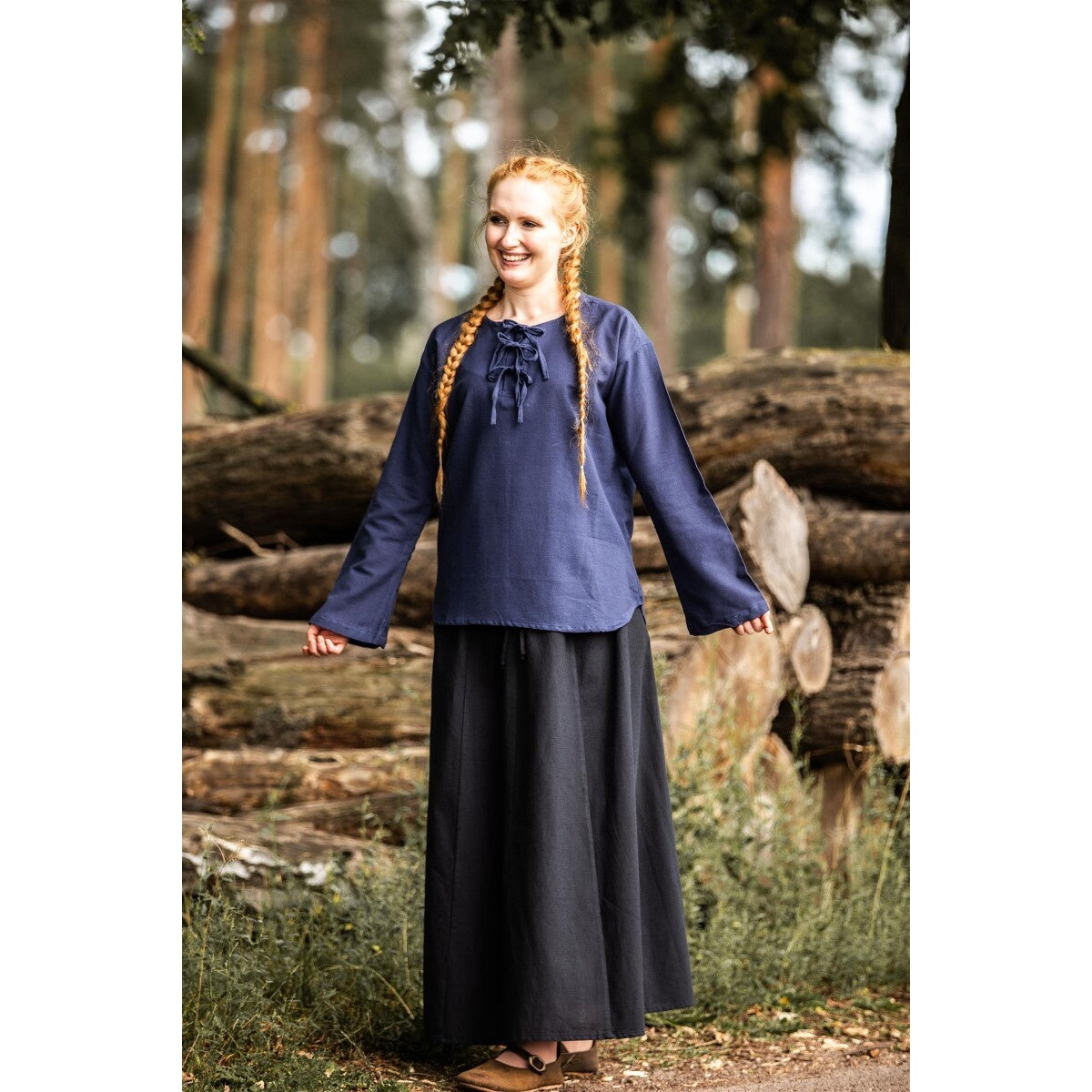 Image produit Blouse médiévale Tilda bleu