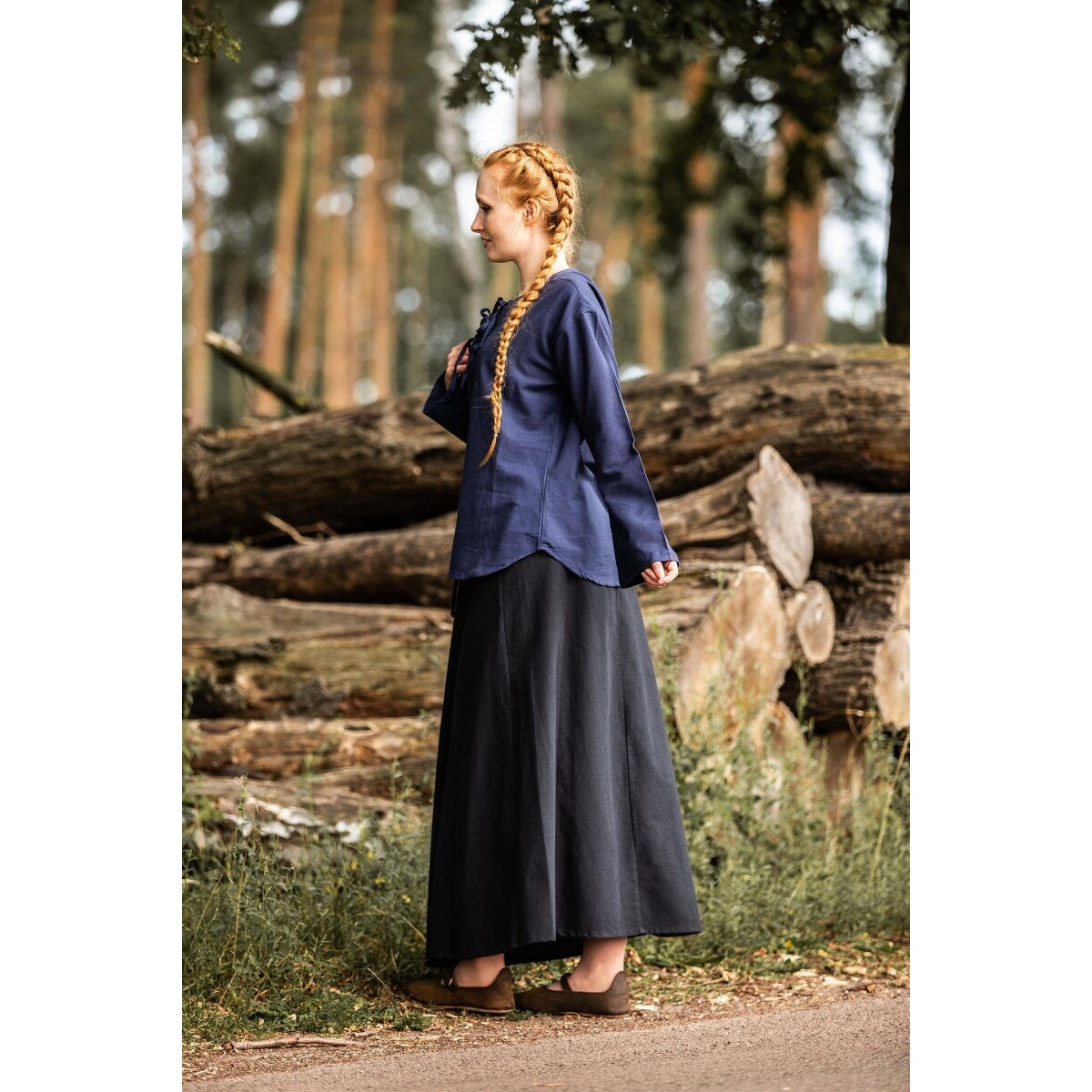 Image produit Blouse médiévale Tilda bleu