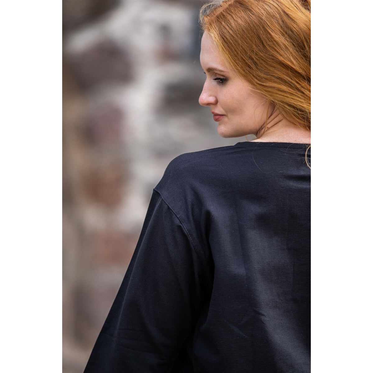 Image produit Chemisier médiéval Tilda noir