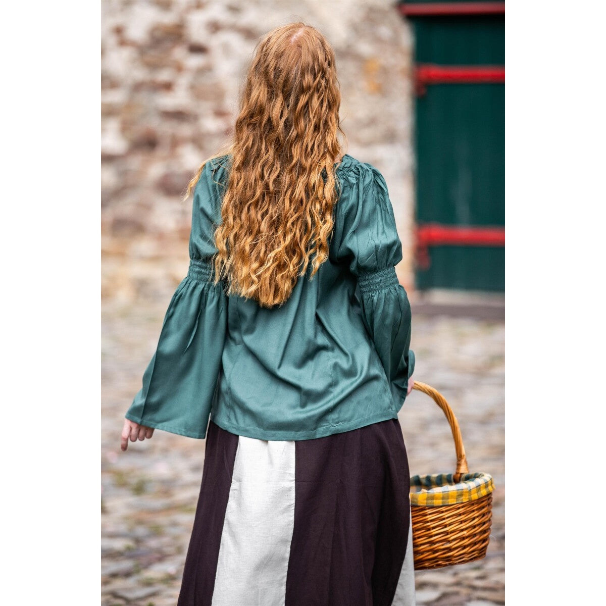 Image produit Blouse médiévale Emma vert