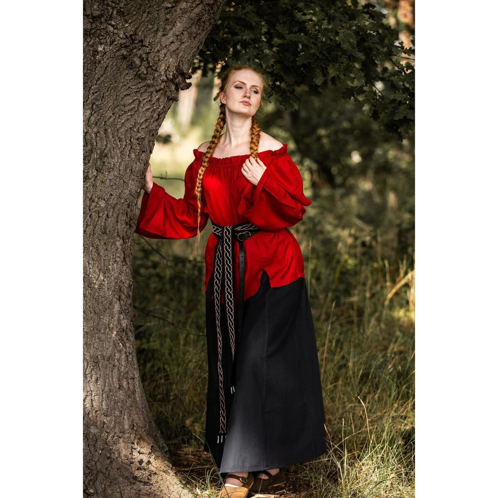 Image produit Blouse médiévale Emma rouge