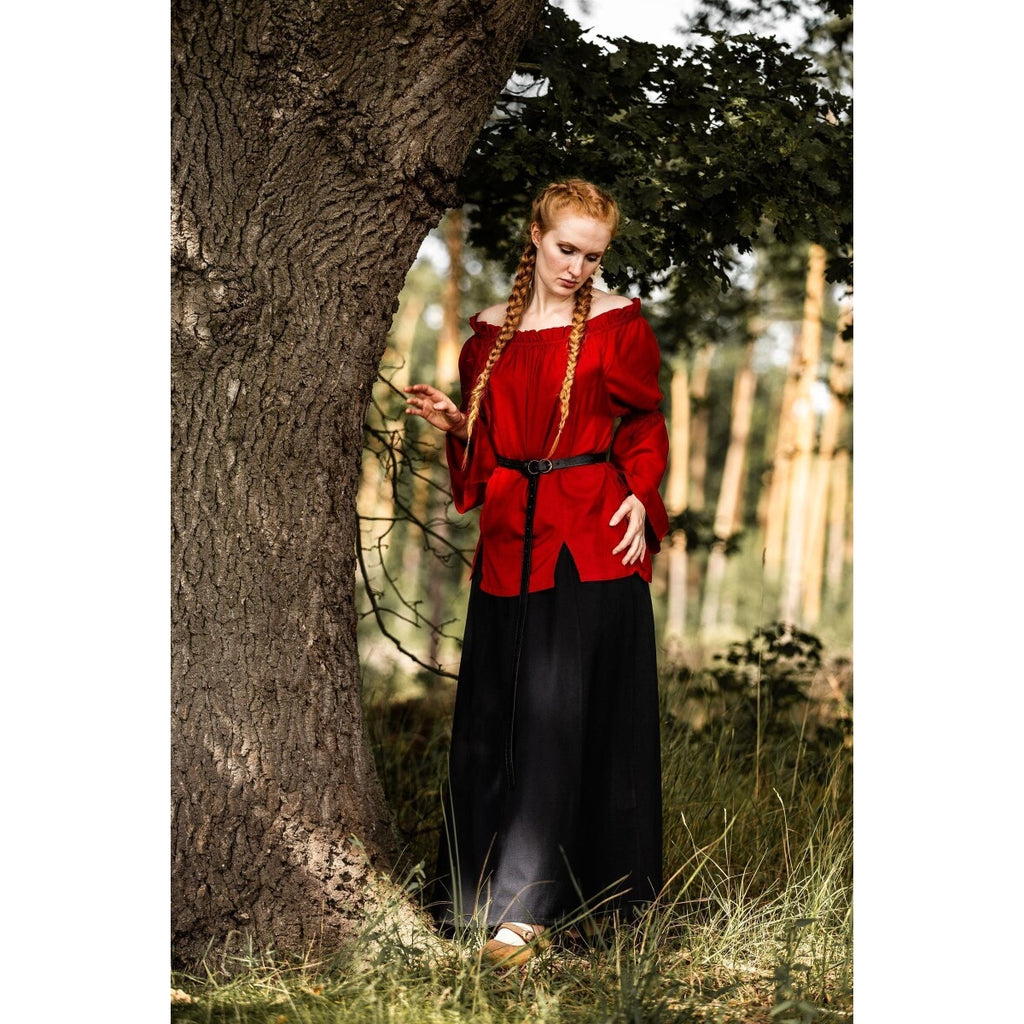 Image produit Blouse médiévale Emma rouge