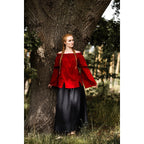 Image produit Blouse médiévale Emma rouge