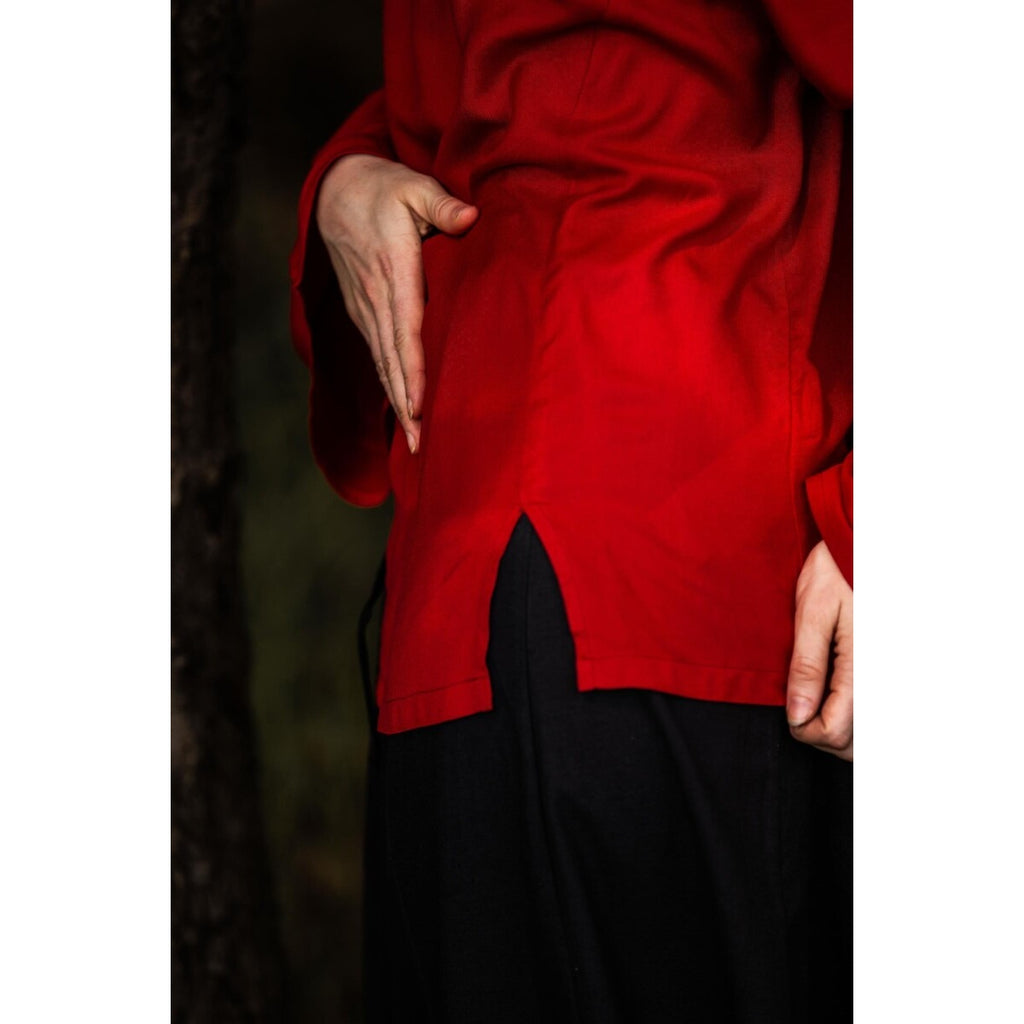Image produit Blouse médiévale Emma rouge