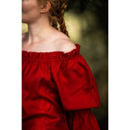 Image produit Blouse médiévale Emma rouge