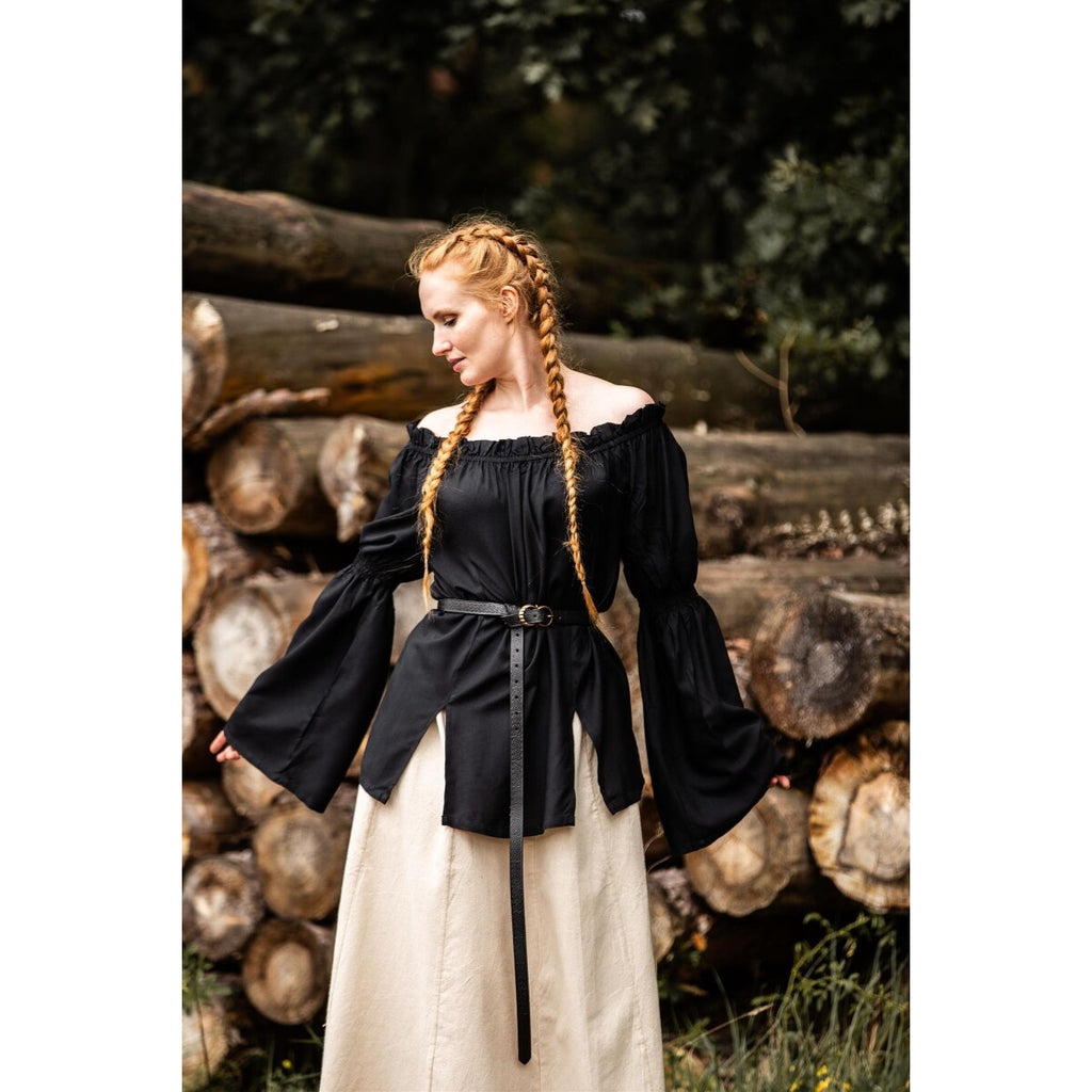 Image produit Blouse médiévale Emma noire