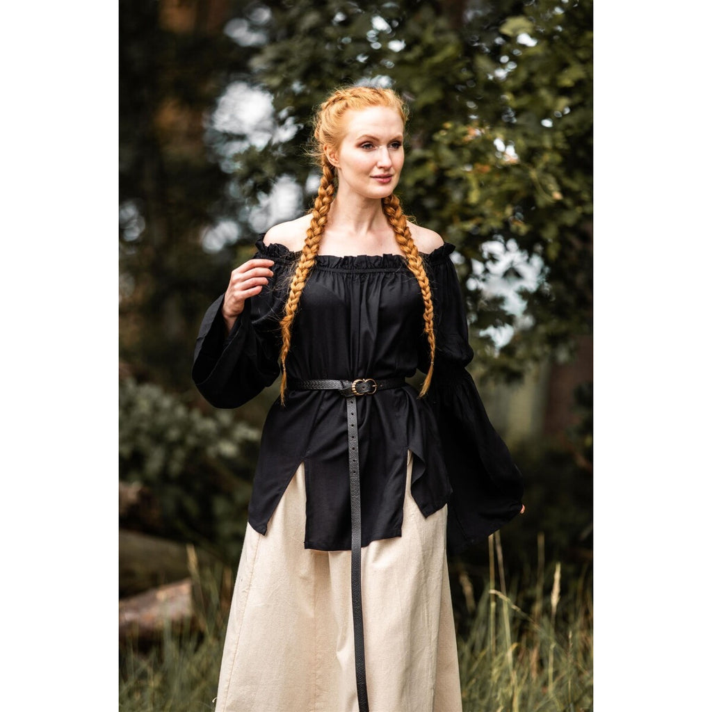 Image produit Blouse médiévale Emma noire
