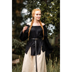 Image produit Blouse médiévale Emma noire