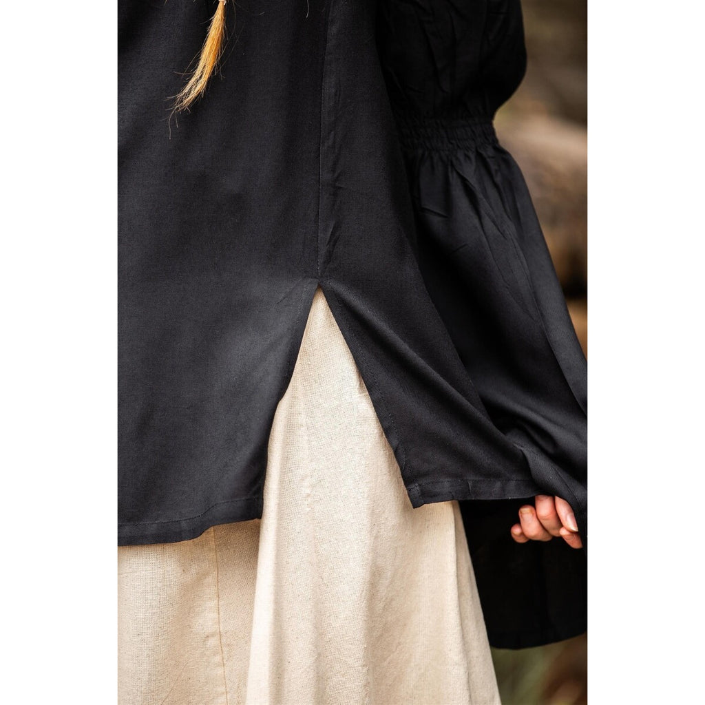 Image produit Blouse médiévale Emma noire