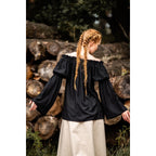 Image produit Blouse médiévale Emma noire