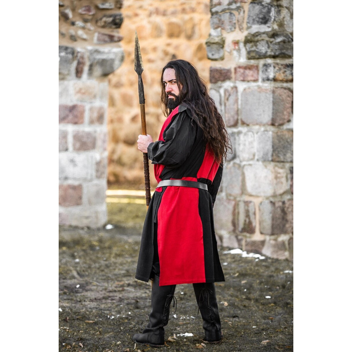 Image produit Surcot médiéval noir-rouge