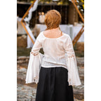 Image produit Blouse médiévale Carmen blanche