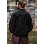 Image produit Chemise de lansquenet médiéval Albert noir-marron