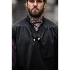 Image produit Chemise de lansquenet médiéval Albert noir-marron