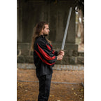 Image produit Chemise de lansquenet médiéval Albert noir-rouge