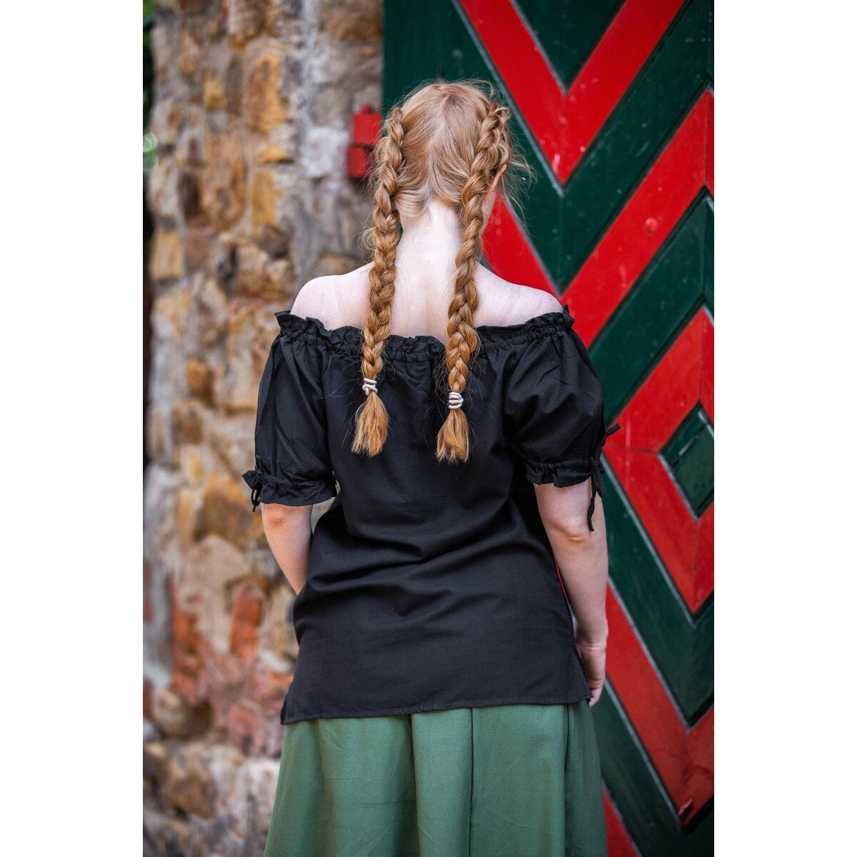Product image Medieval Short-Sleeve Blouse Otilia Black