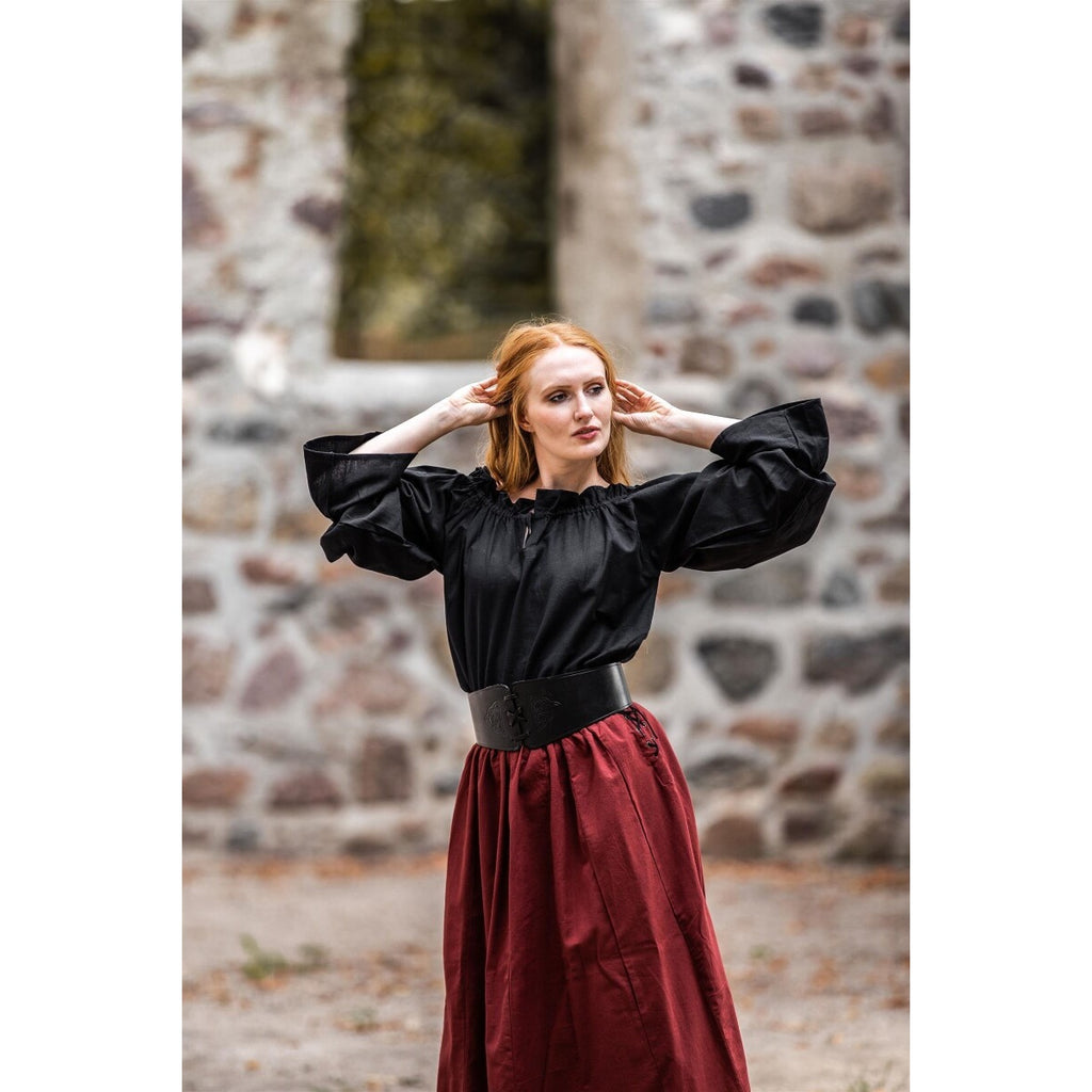 Image produit Blouse médiévale Morgan noire
