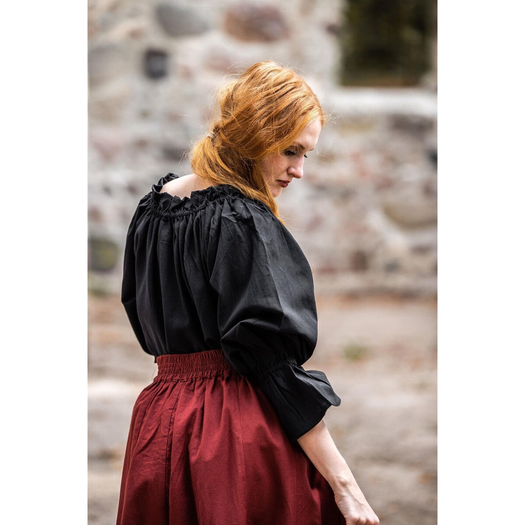 Image produit Blouse médiévale Morgan noire