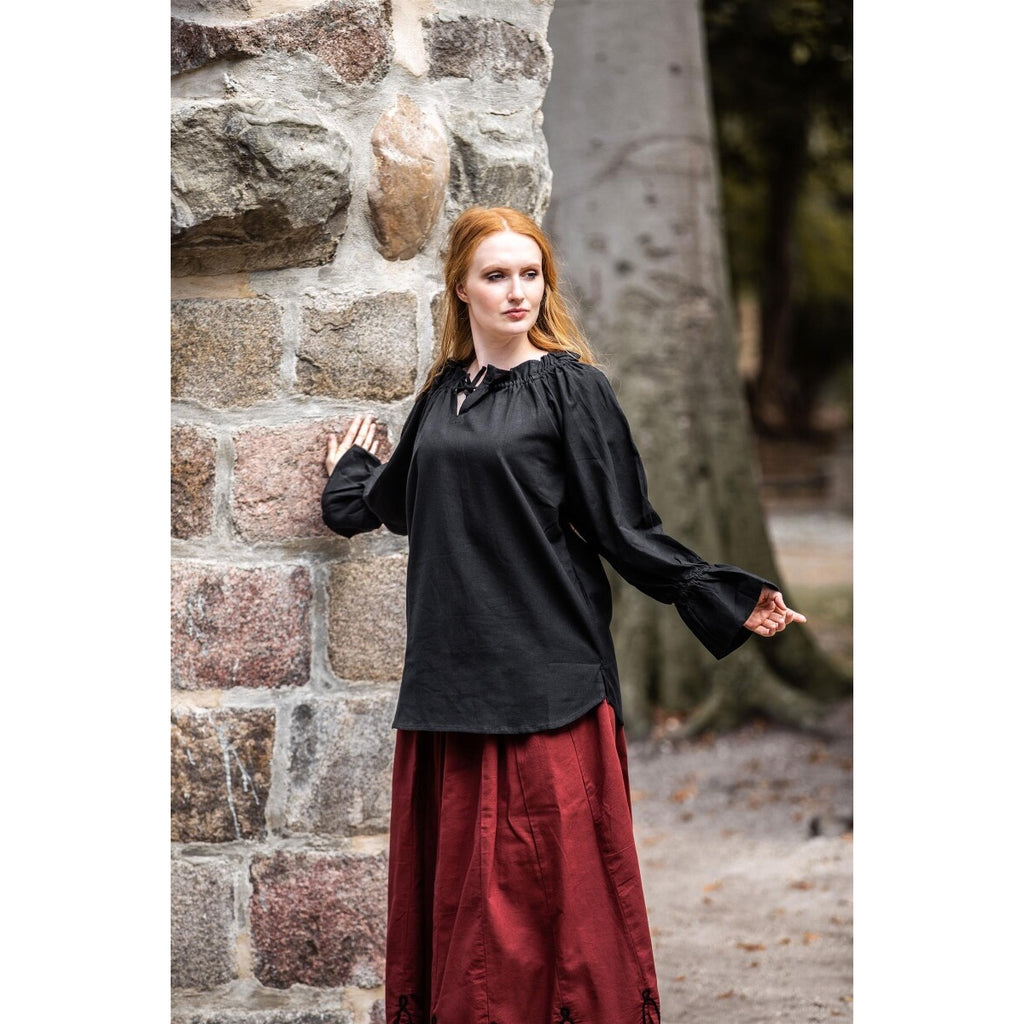 Image produit Blouse médiévale Morgan noire