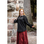 Image produit Blouse médiévale Morgan noire