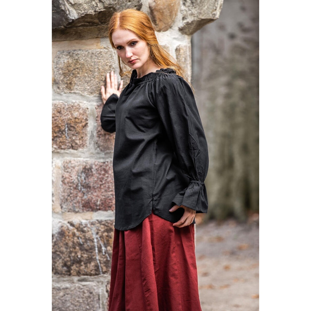 Image produit Blouse médiévale Morgan noire