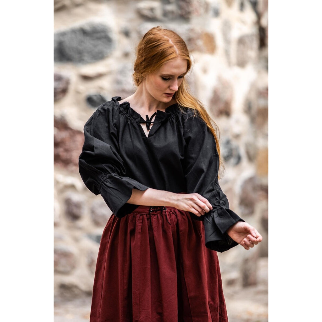 Image produit Blouse médiévale Morgan noire