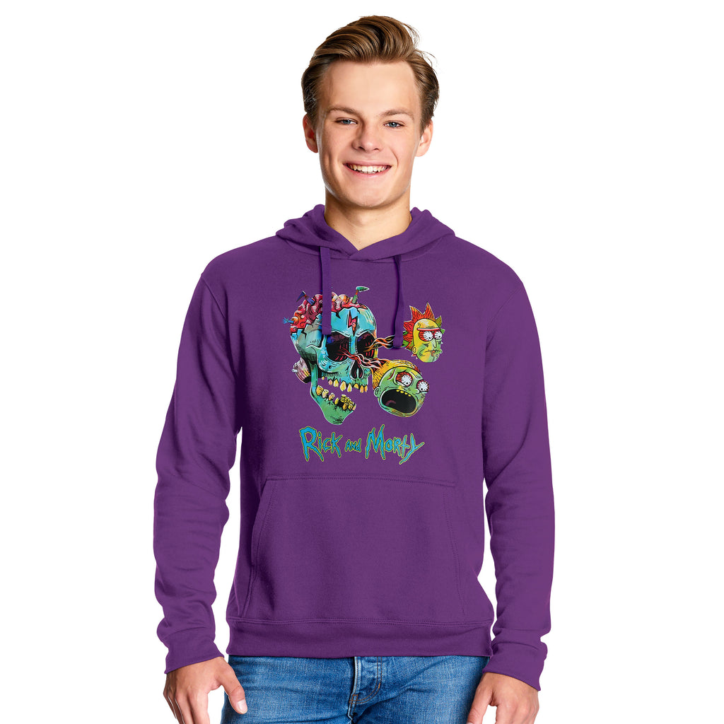 Image produit Rick and Morty - Sweat à capuche Morty et Rick Face