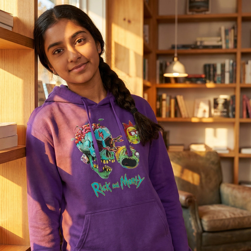 Image produit Rick and Morty - Sweat à capuche Morty et Rick Face