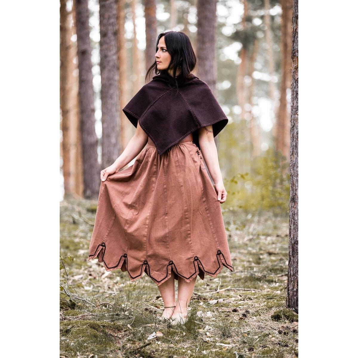 Image produit Cagoule médiévale Halfdan marron