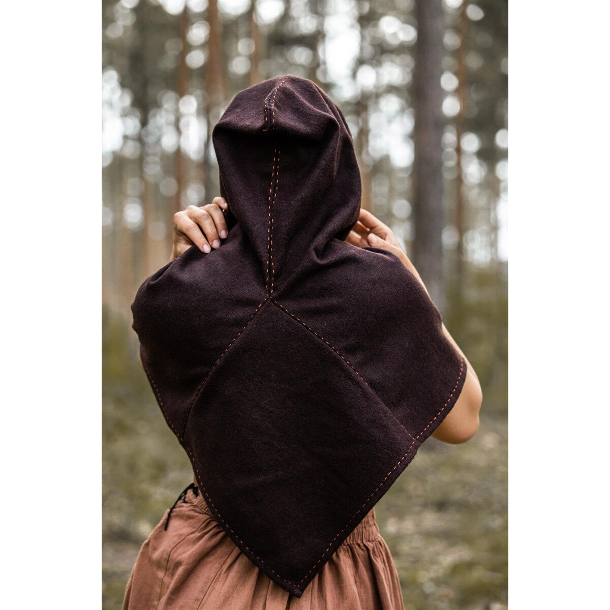 Image produit Cagoule médiévale Halfdan marron