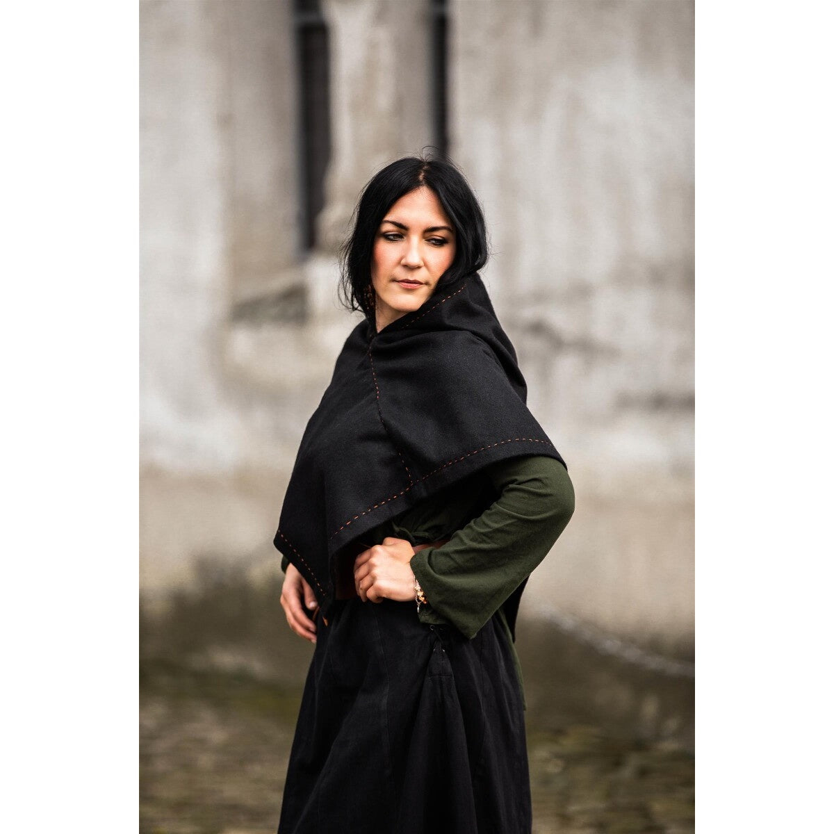 Image produit Gugel médiévale Halfdan noir