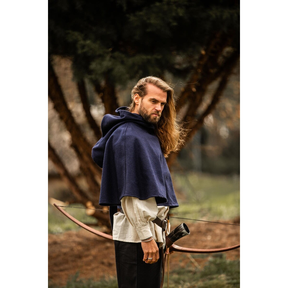 Image produit Gugel médiévale en laine Paul