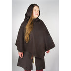 Image produit Gugel médiévale Egill avec broderie marron