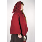 Image produit Capuchon médiéval Egill avec broderie rouge