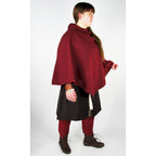 Image produit Capuchon médiéval Egill avec broderie rouge