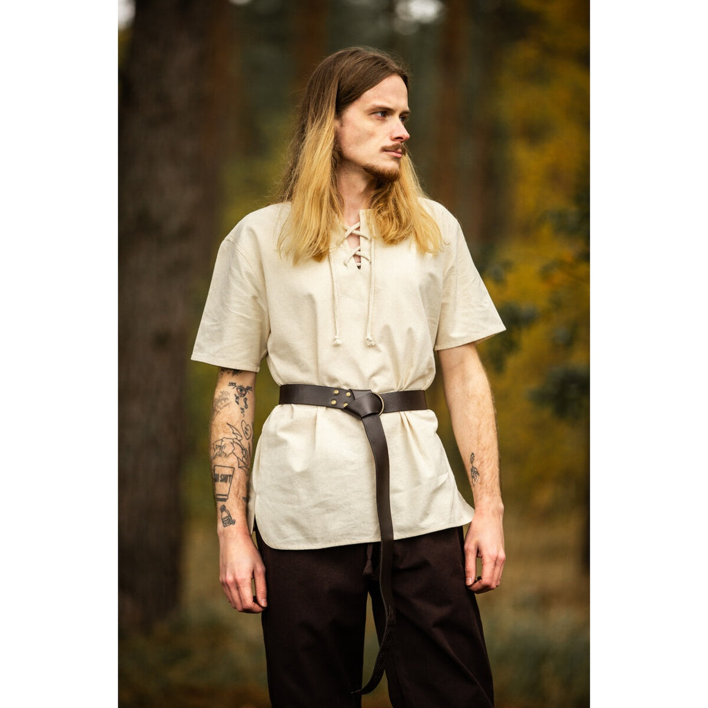 Image produit Chemise médiévale Erhart manches courtes beige