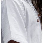 Image produit Chemise médiévale Erik manches courtes blanc