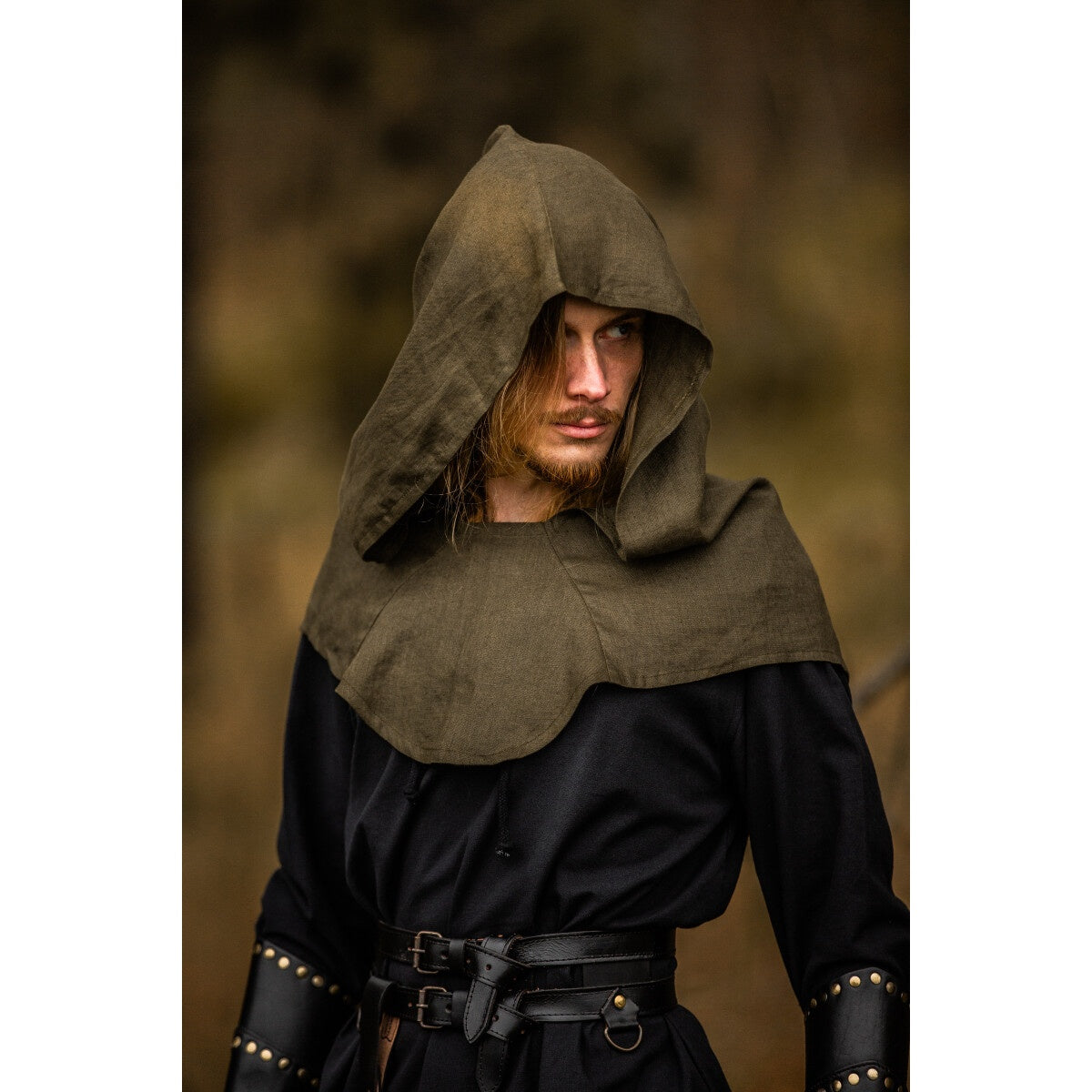 Image produit Cagoule médiévale Mannix vert