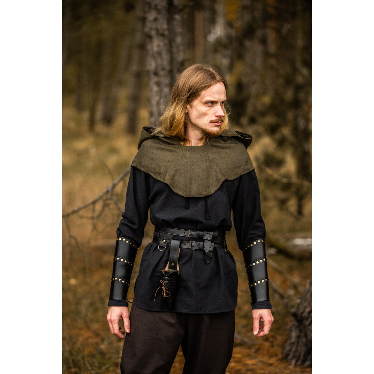 Image produit Cagoule médiévale Mannix vert
