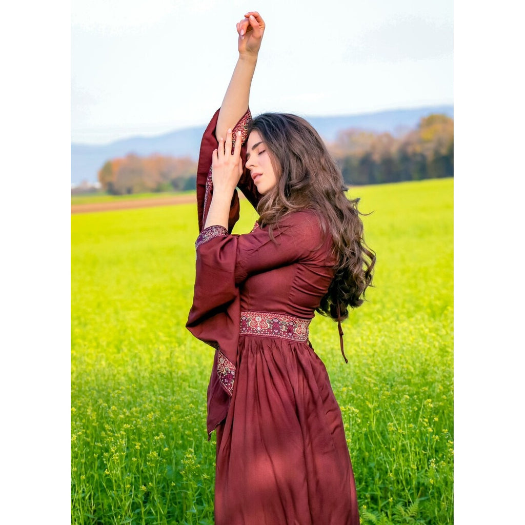Image produit Robe médiévale Katharina rouge