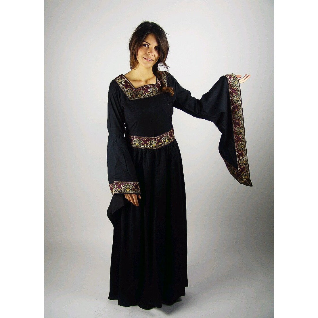 Image produit Robe médiévale Katharina noire