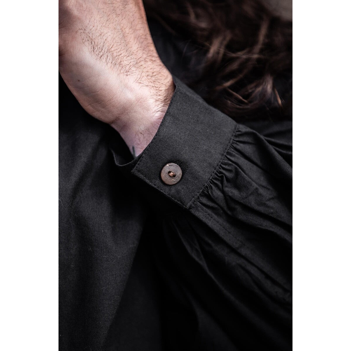 Image produit Chemise médiévale Ulrich noir