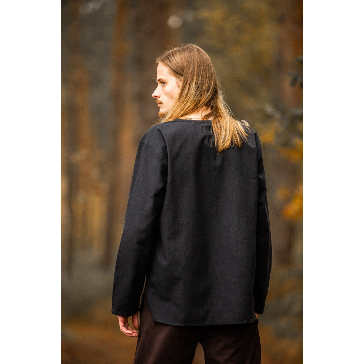 Image produit Chemise médiévale Otto noire