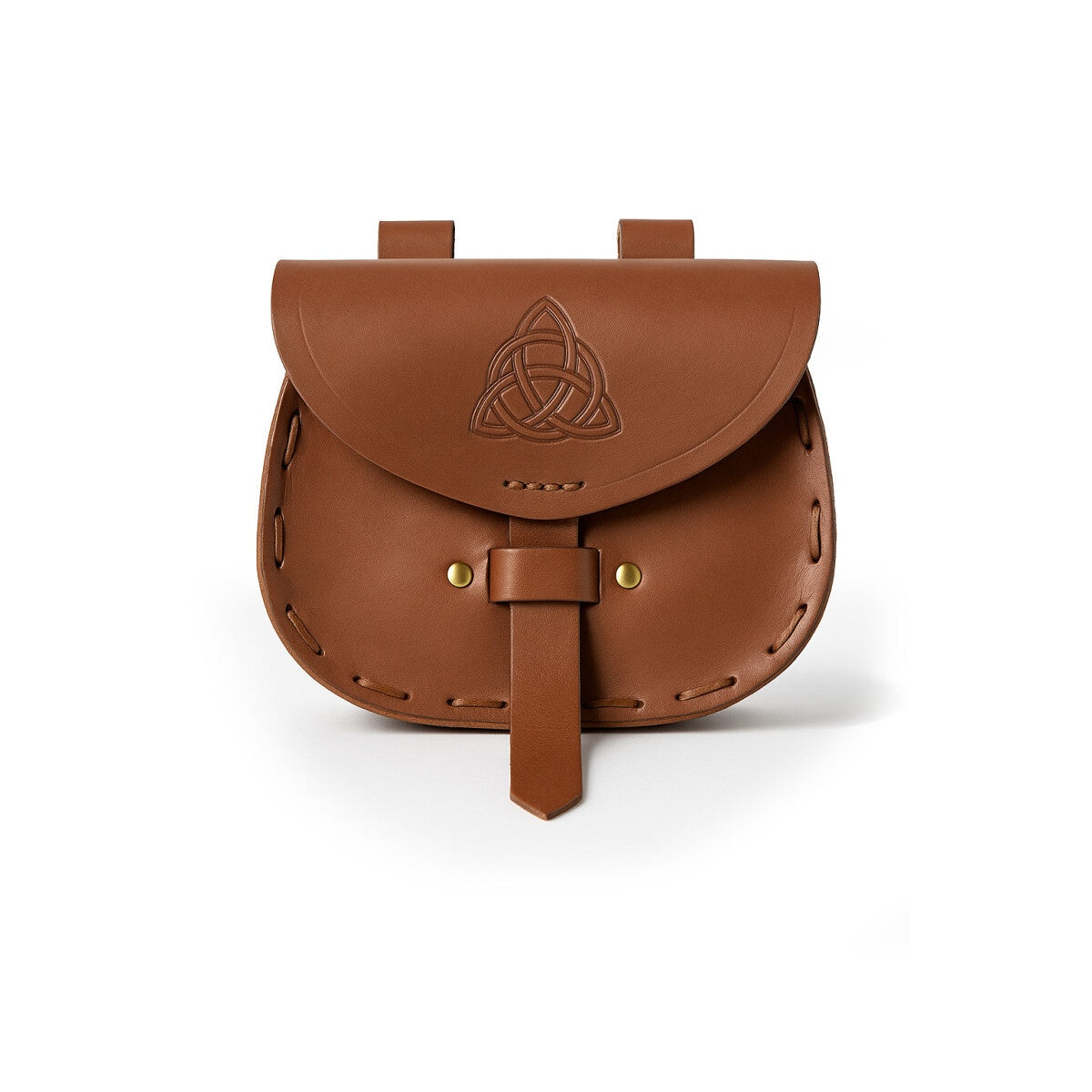 Image produit Bourse de ceinture médiévale Erin en cuir avec embossage celtique