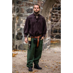 Product image Medieval Trousers Linhart with Laced Waistband green